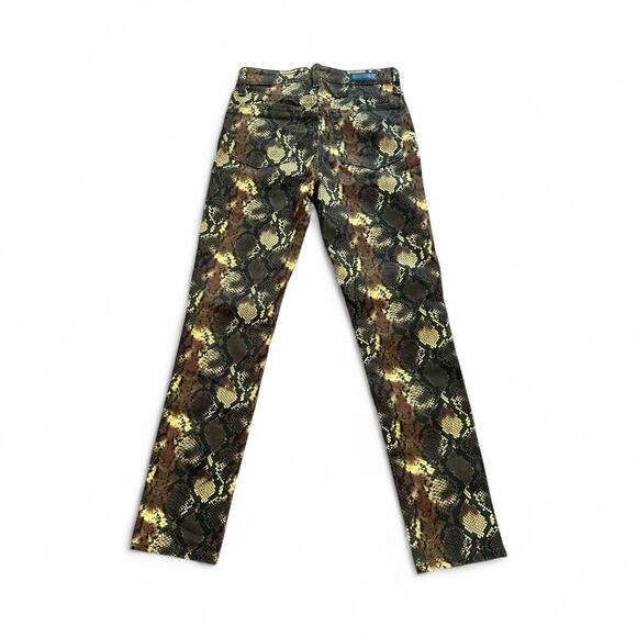 Adriano Goldschmied The Sophia Ankle High Waisted Skinny Snake Print Jeans 27R - Picture 3 of 12